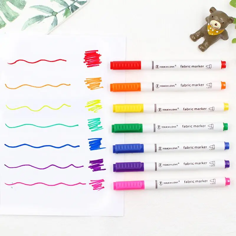 
Custom Packaging Art Yellow Fabric Marker t-shirt Permanent Fabric Paint Marker Pen 