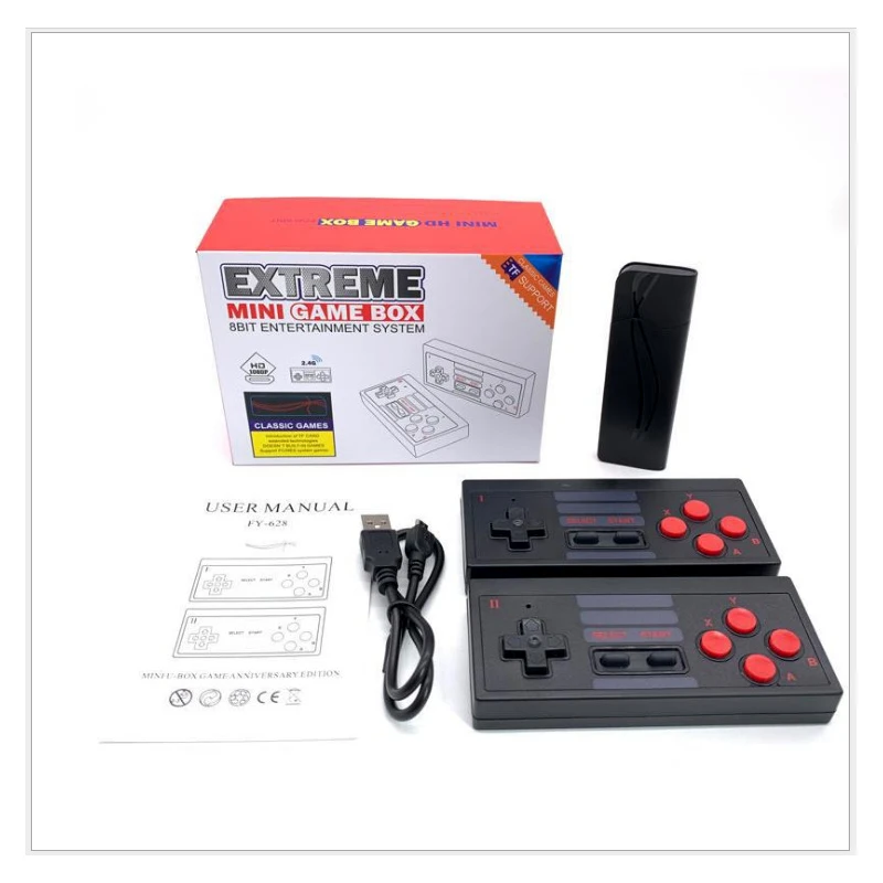 2 4G беспроводной 4K HD 8bitdo 628 игр Супер Мини контроллер канала Ретро Классическое Издание видео консоль для nintendo nes fc sfc