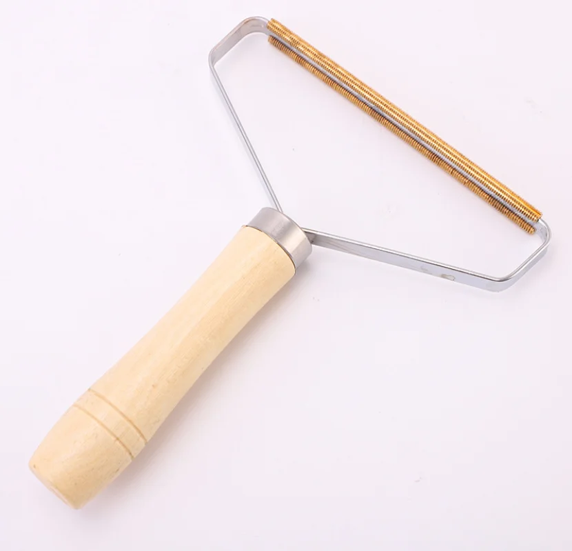 high quality light color wood wooden coat sweater shaver clothes lint remover