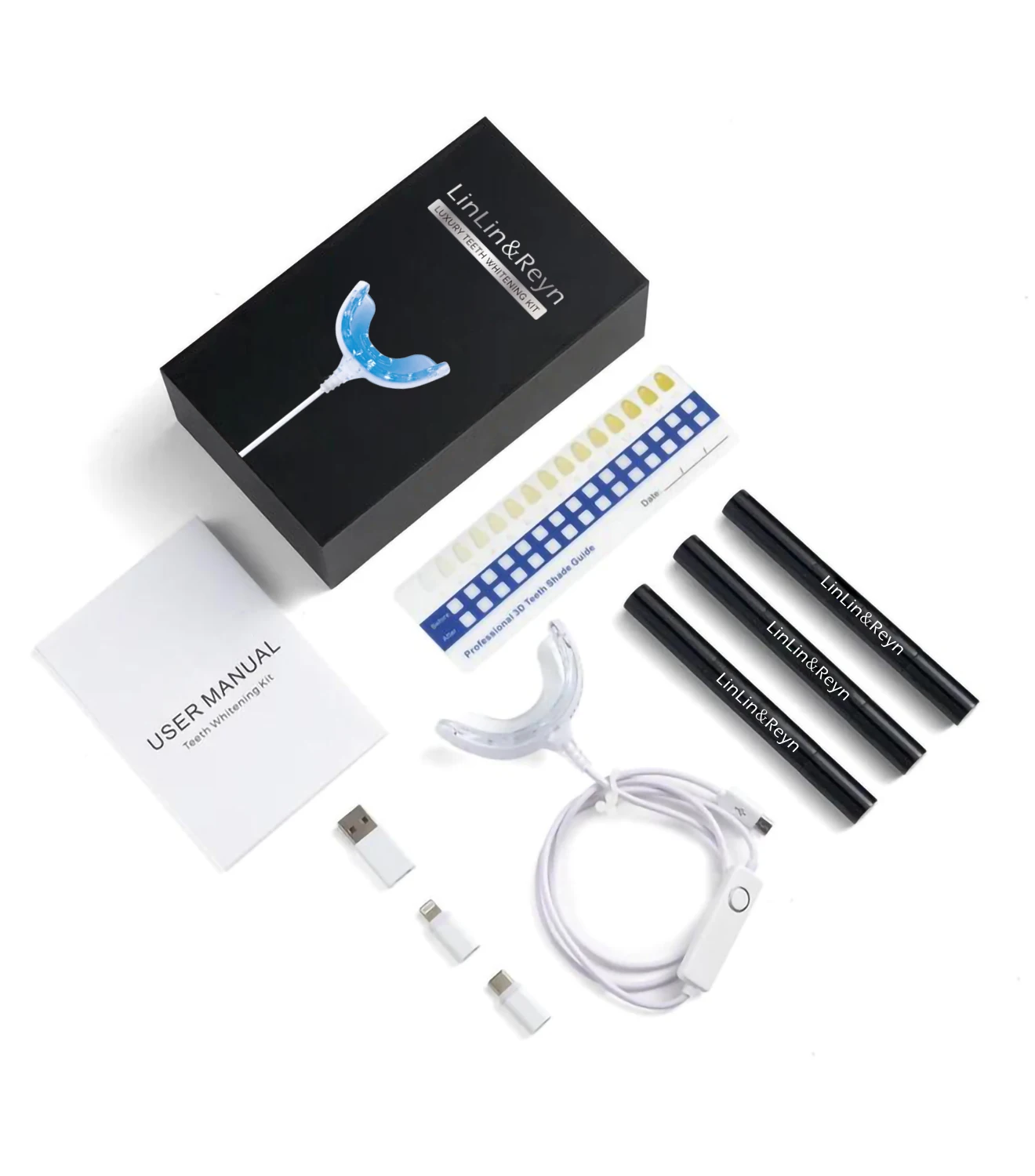 Hot selling home gel Led  teeth whitening light Tooth bleaching kit