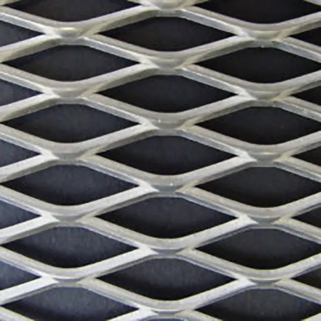 Diamond 4x8mm Opening Aluminum Gutter Guard Expanded Metal Mesh For Trench Cover High safety performance