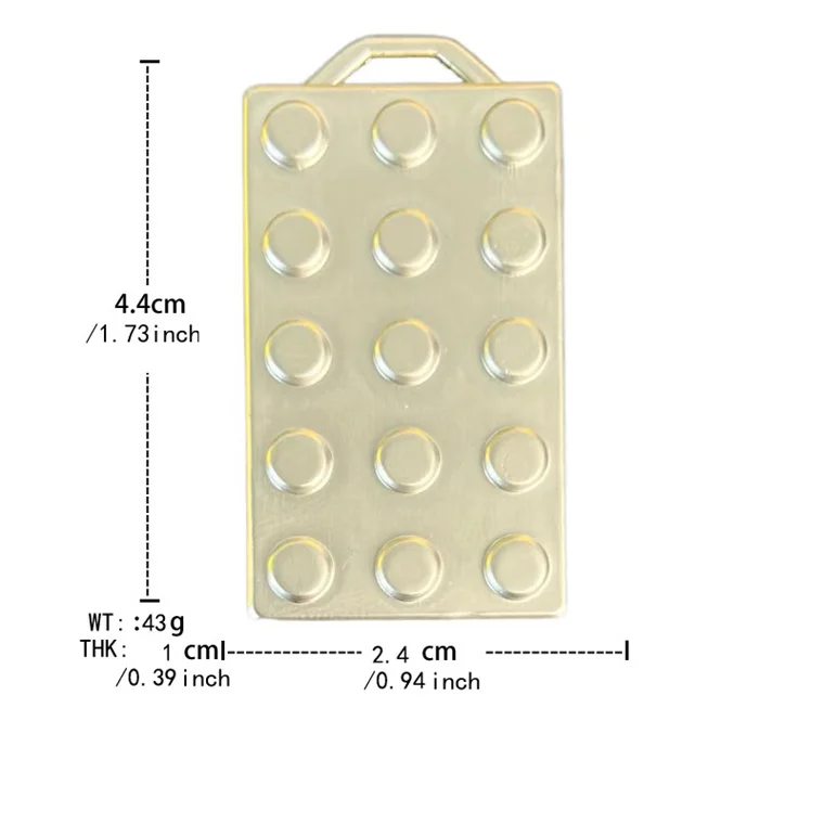 Metal Fidget Slider Metal Push Card Magnet Stress Relief Toy for All Ages EDC Fidget Slider