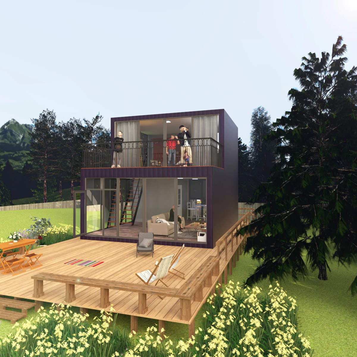 High Quality Cheap Prefabricated Modular 20ft Flat Pack Container House For Sale