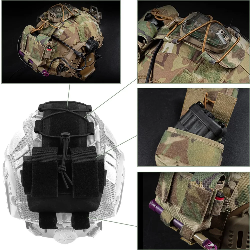 Тактический шлем аккумуляторная сумка MK2 NVGes Pack Чехол противовес весовой мешок с крючком N Loop