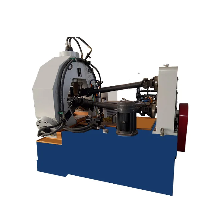 Automatic cnc rebar steel bar rod pipe nipple anchor bolt screw spoke threading rolling making cutting knurling machine price