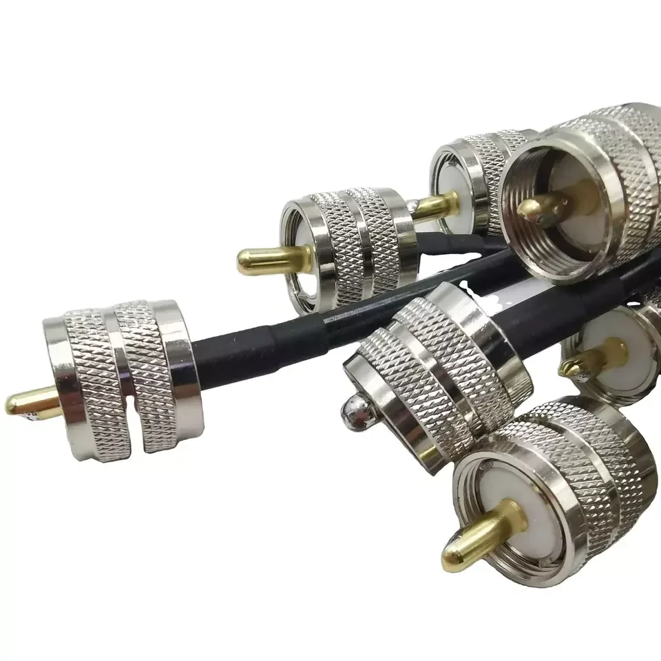 OEM Cable Assemblies 50 Ohm RG 58 UHF Male to Male RF Coaxial Cable