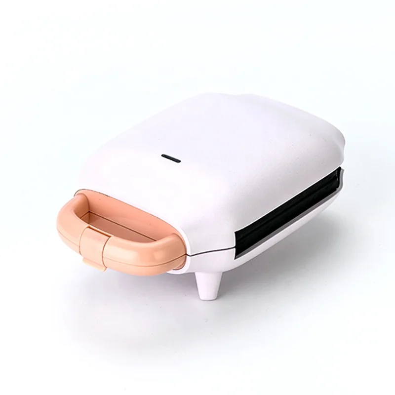 2-Slices Electric Toast Mini Breakfast Sandwich Maker With Detachable Plates