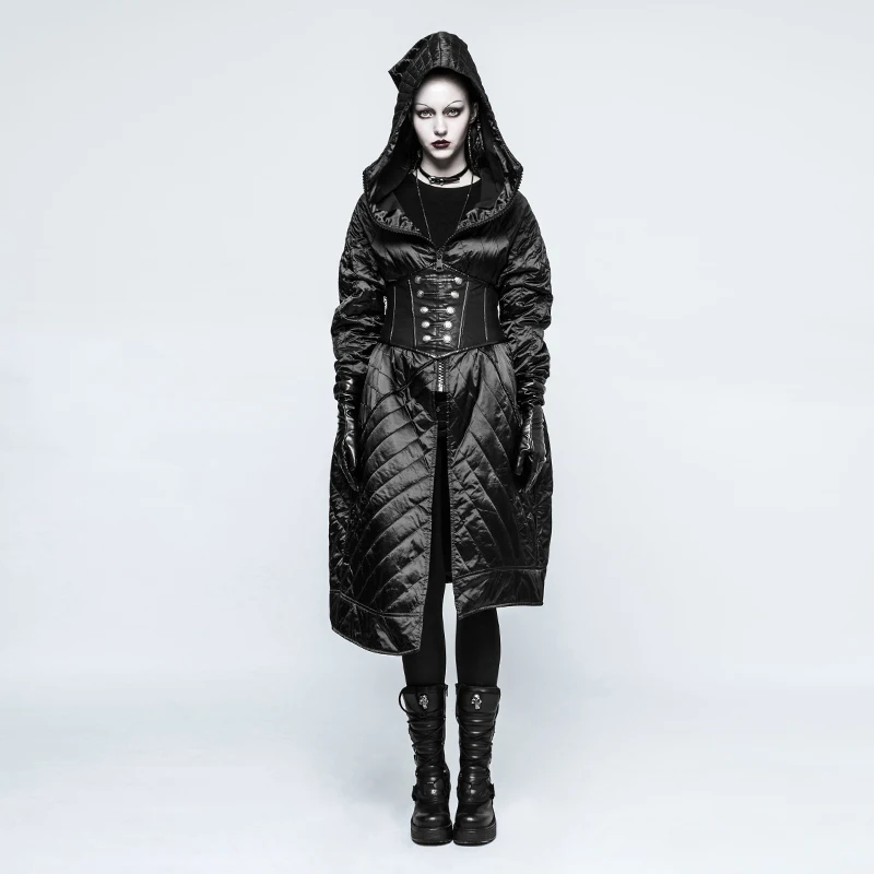 OPY-236 PUNK RAVE black coat black gothic waistcoat black overcoat