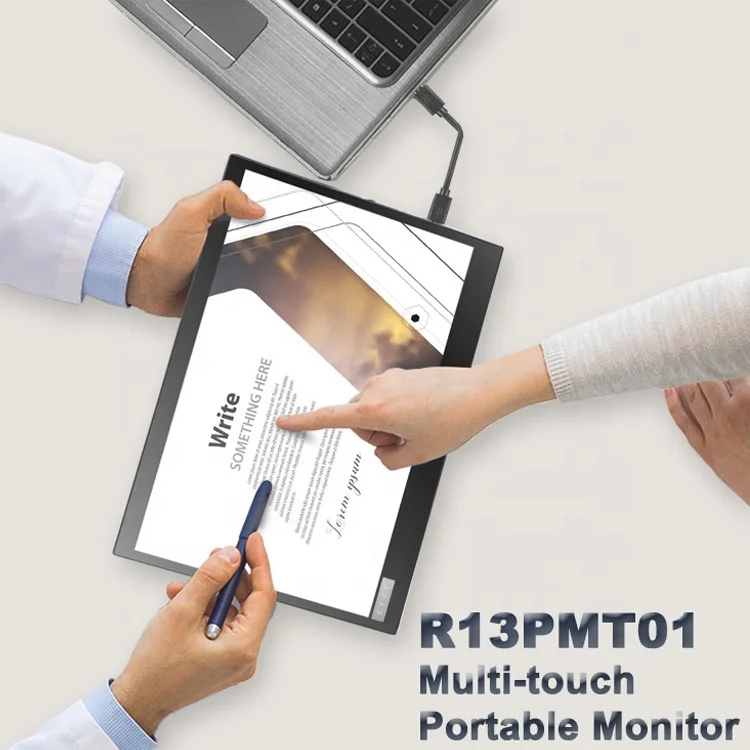 Ultra thin 13.3 inch IPS FHD LCD HDR USB C Portable Touch Screen Monitor For HUAWEI DEX