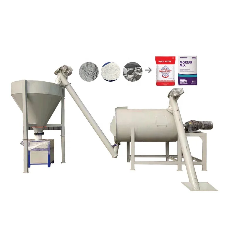 Ready mix mortar putty powder production of dry powder mortar mixer