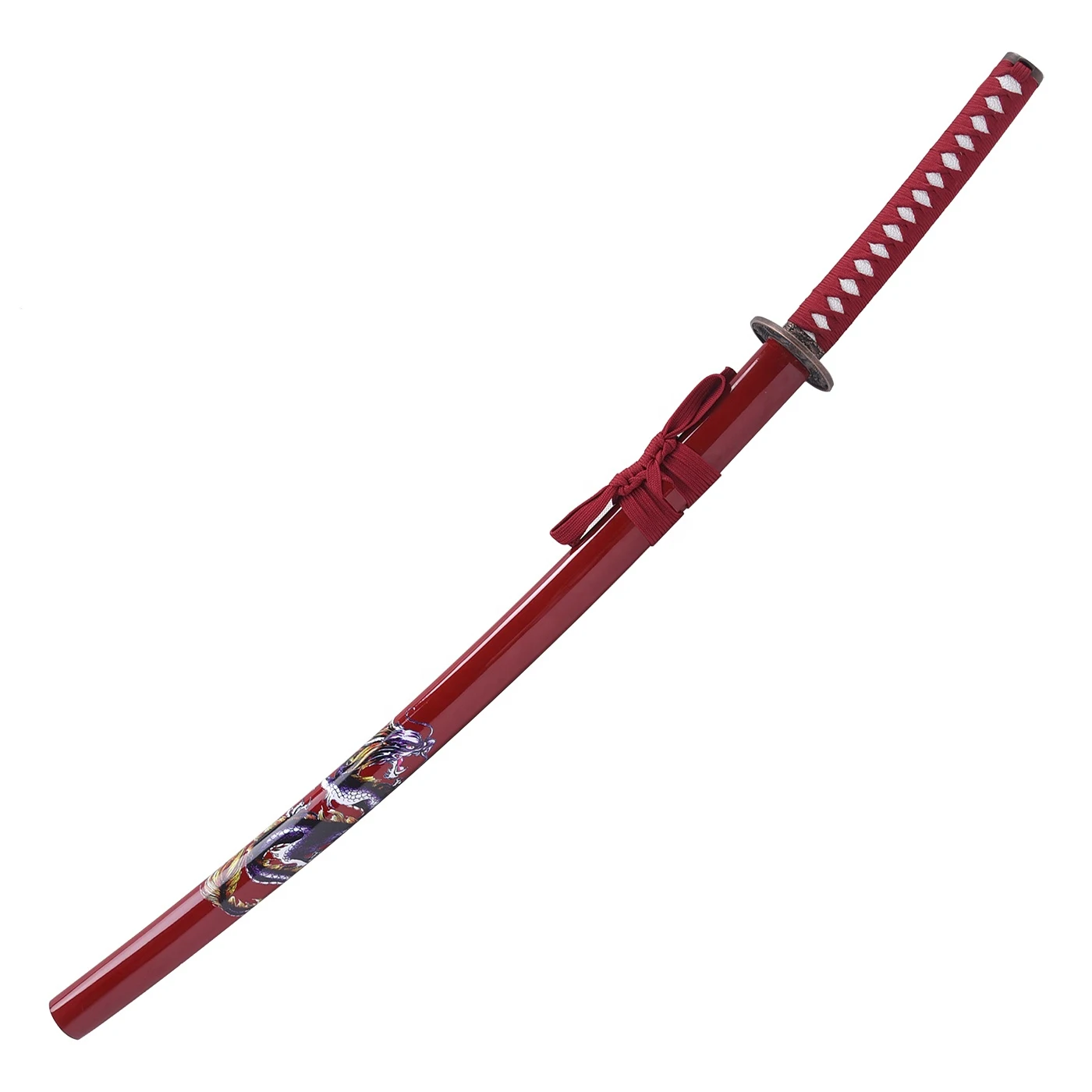 Japanese Sword Red Dragon sword Dragoni pattern sword toys for cosplay