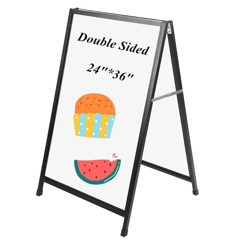 Cheap price Metal Advertising Poster Display Outdoor Promotion Stand Sidewalk A Frame Sign