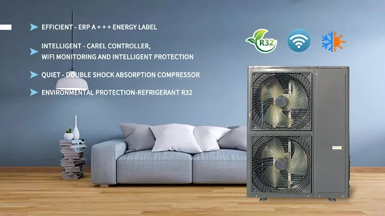 Wifi control energy saving 20P commercial swimming pool air-source heat pump water heater
