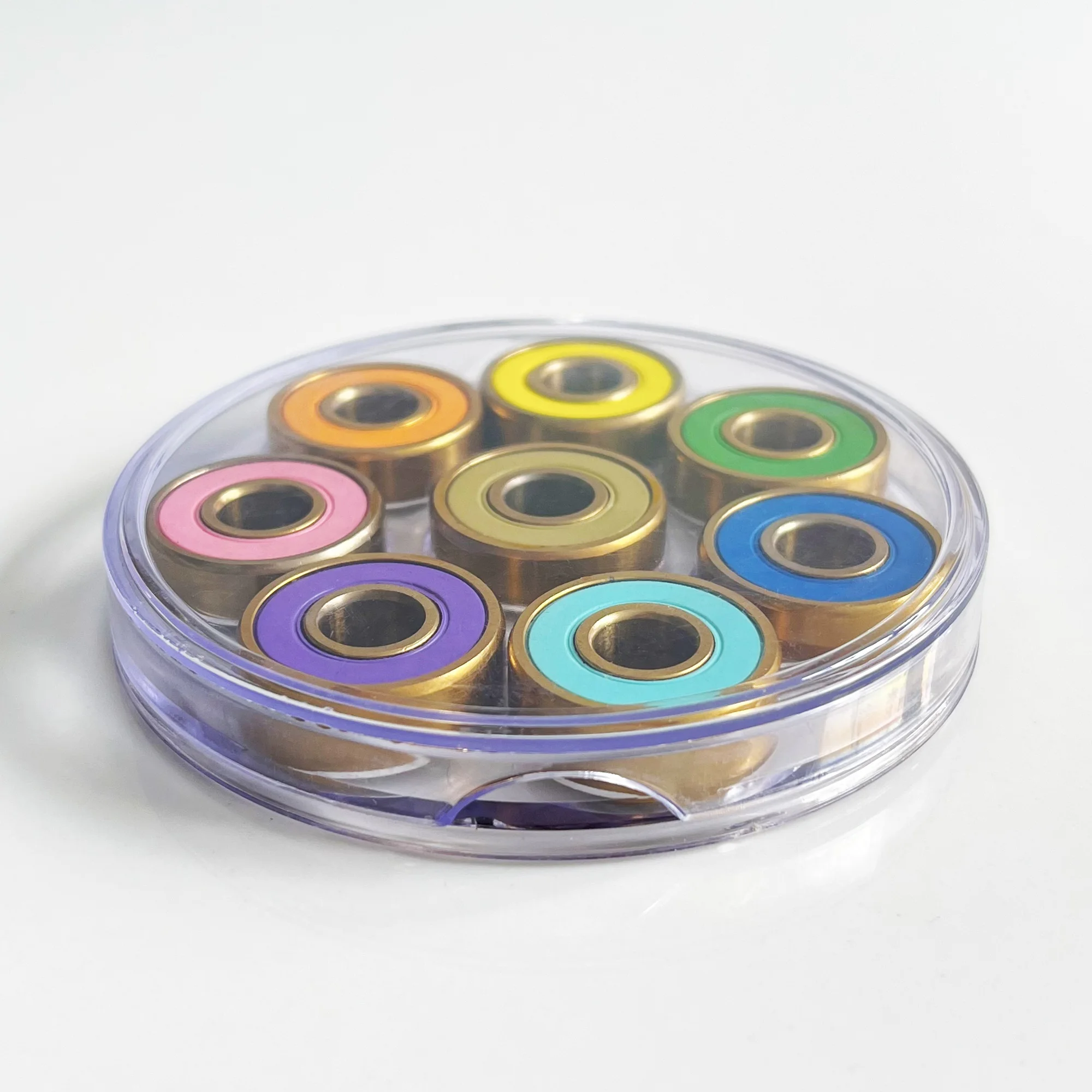 Skate Roller Bearings Gold Titanium Ceramic Ball Bearings Skateboard ABEC 9 High Speed Gold Skateboard Bearings