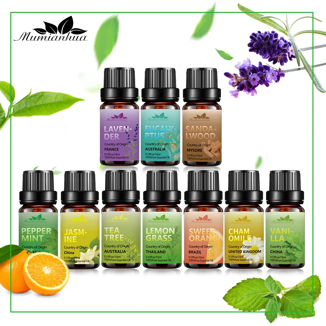 Aroma Essential Oils Diffuser Bottle Oils Wholesale Aromatherapy Sale 100% Essential Oil Set Natural Pure 10ml Clove Cinnamon