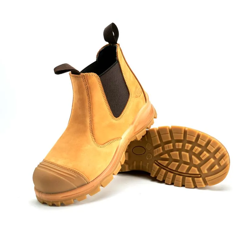 6 inch mid cut Australia nubuck leather mens miner safety boots,yellow safety boot