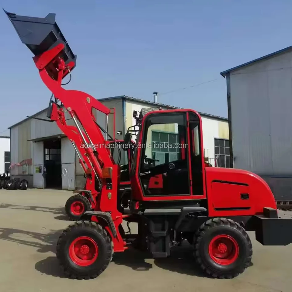 Mini Wheel Loader Front End Loader With CE Certificate Mini Wheel Loader 800kg For Gardeners