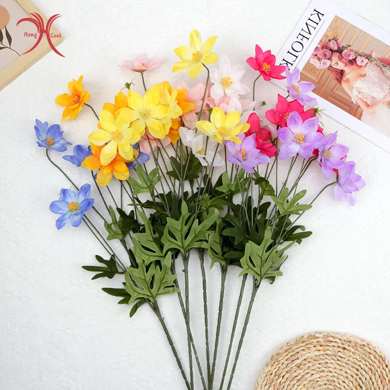 Artificial Silk Flowers Real Touch High Quality Bouquets Wedding Flowers Artificial Cord Flowers