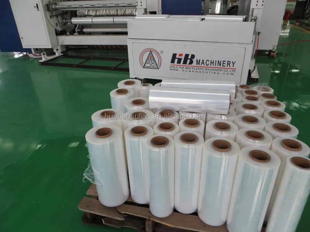 56-layers Nano PE stretch film machine high speed 500m/min speed stable running double four shaft winder design
