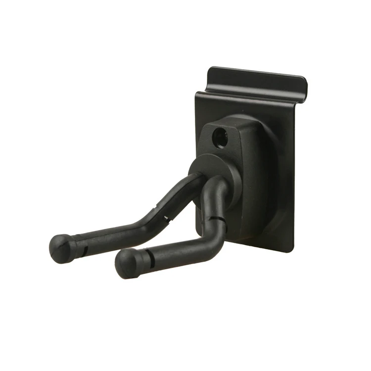 Adjustable Guitar String Instrument Hanger Hook Holder Mount with Screws Bolts Slat Wall Bracket for Shop Display Fixture