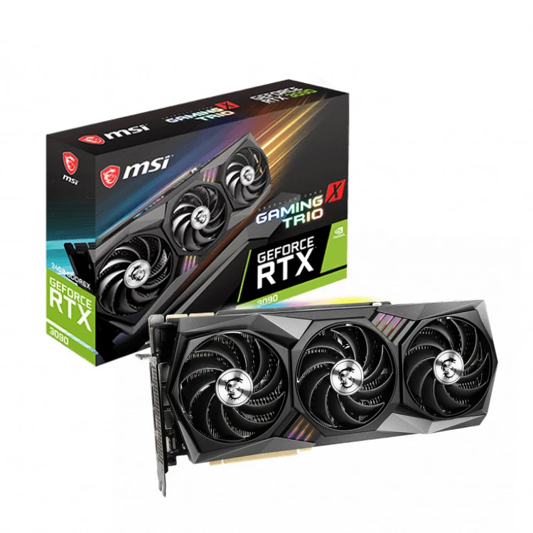 Видеокарта Nv1dia RTX 3090 gaming x trio с памятью gddr6x 24 ГБ, высокопроизводительная видеокарта
