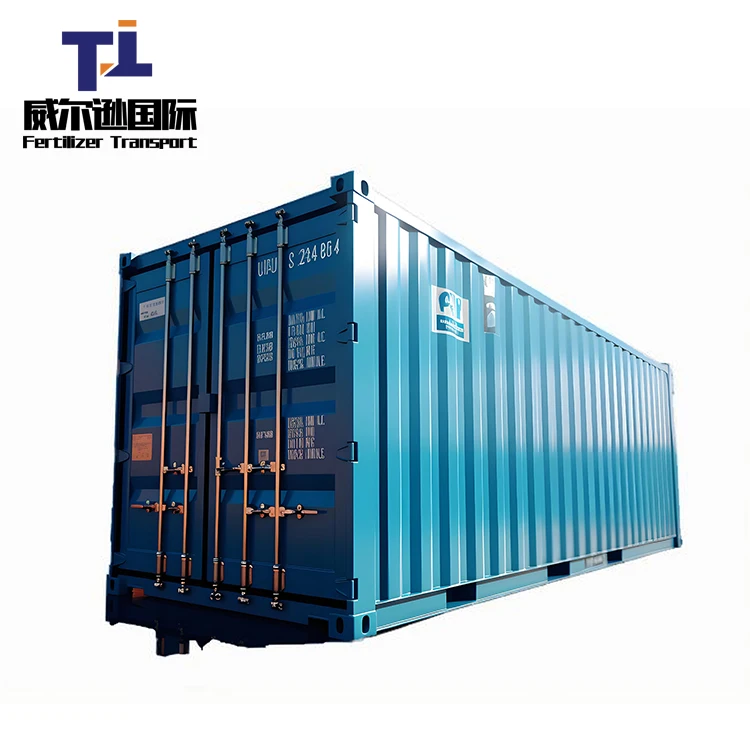 China-Made Customized 20 Foot Tall Steel Dry Cargo Containers Low-Cost 20GP for Port Transportation