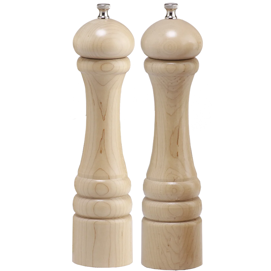 Adjustable Coarse Wood Pepper Mill and Wooden Salt Grinder Kitchen Essentials Cooking Gadgets Made From PC and Glass