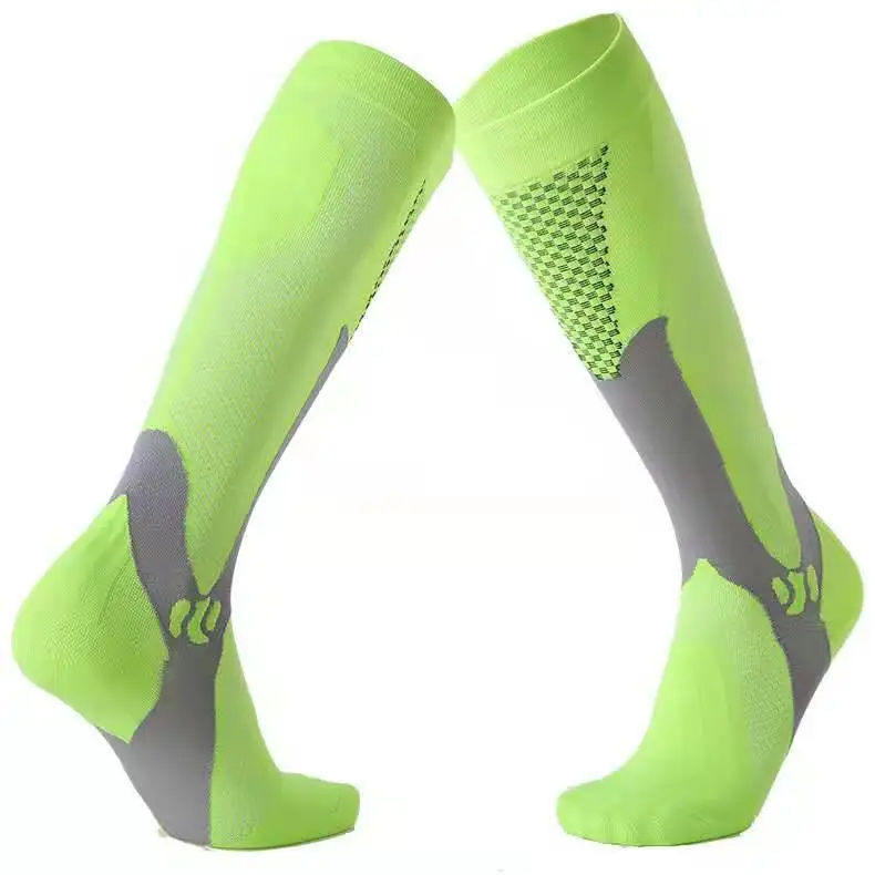 Men And Women 20-30mmhg-circulation Nylon Compression Socks Anti Slip Sports Soccer Socks