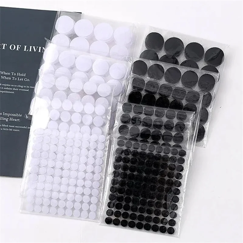Customizable Strong Sticky Adhesive Hook Loop Strap Double Sided Dots Heat Resistance Nylon Tape Feature Custom Size