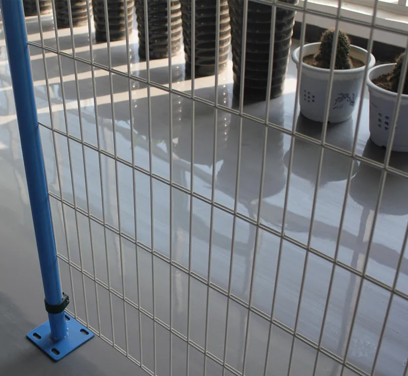 Cheap 656 Security Double Wire Mesh Iron Fence Electric Twin Wires Yard Fencing with square post