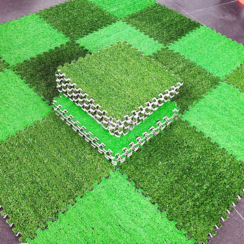 green lawn carpet artificial grass rug puzzle carpet squares