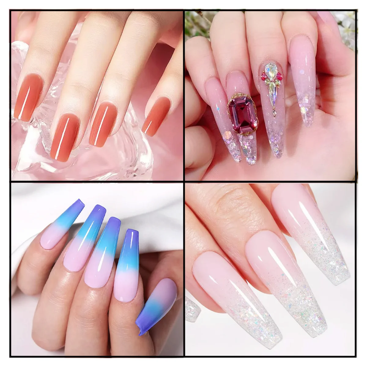 Private Label Professional Nail Extension Plastic Nail Forms Nails Shape Form Tips Reusable 120 pcs