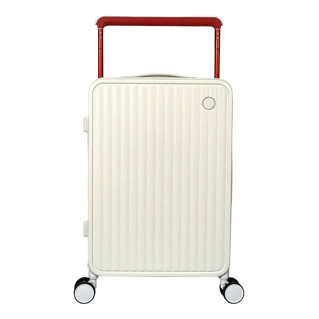Factory custom lightweight hard shell PC trolley luggage case Durable multi-functional travel suitcase with 4*360 degree wheels