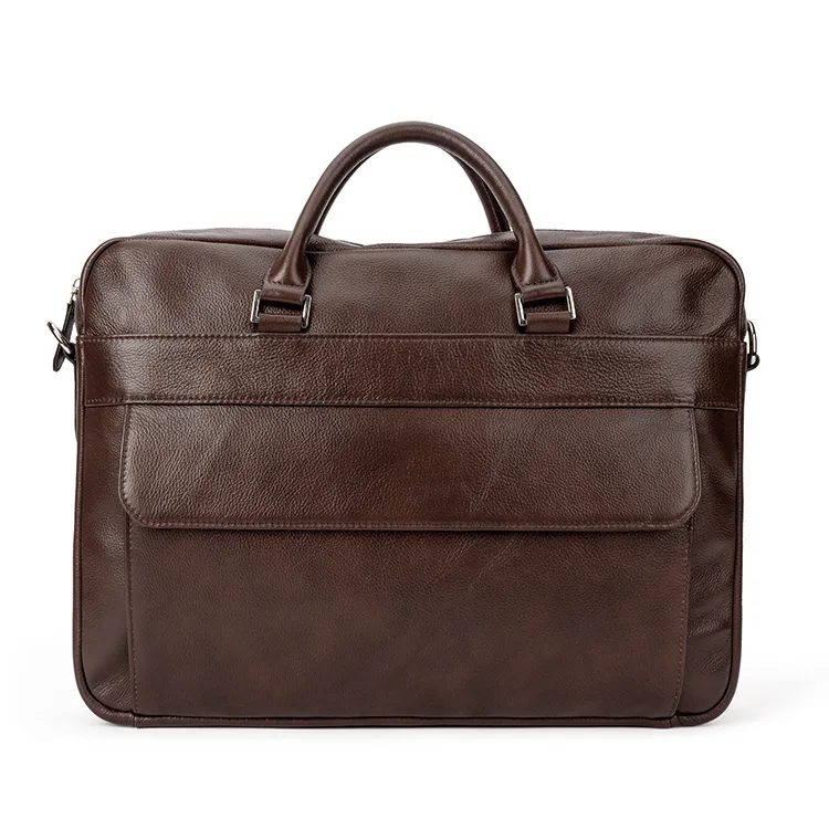 Custom Genuine Leather Bag For Men Business Handbag Shoulder Messenger Bags Men Office Laptop Bag Leather Briefcases