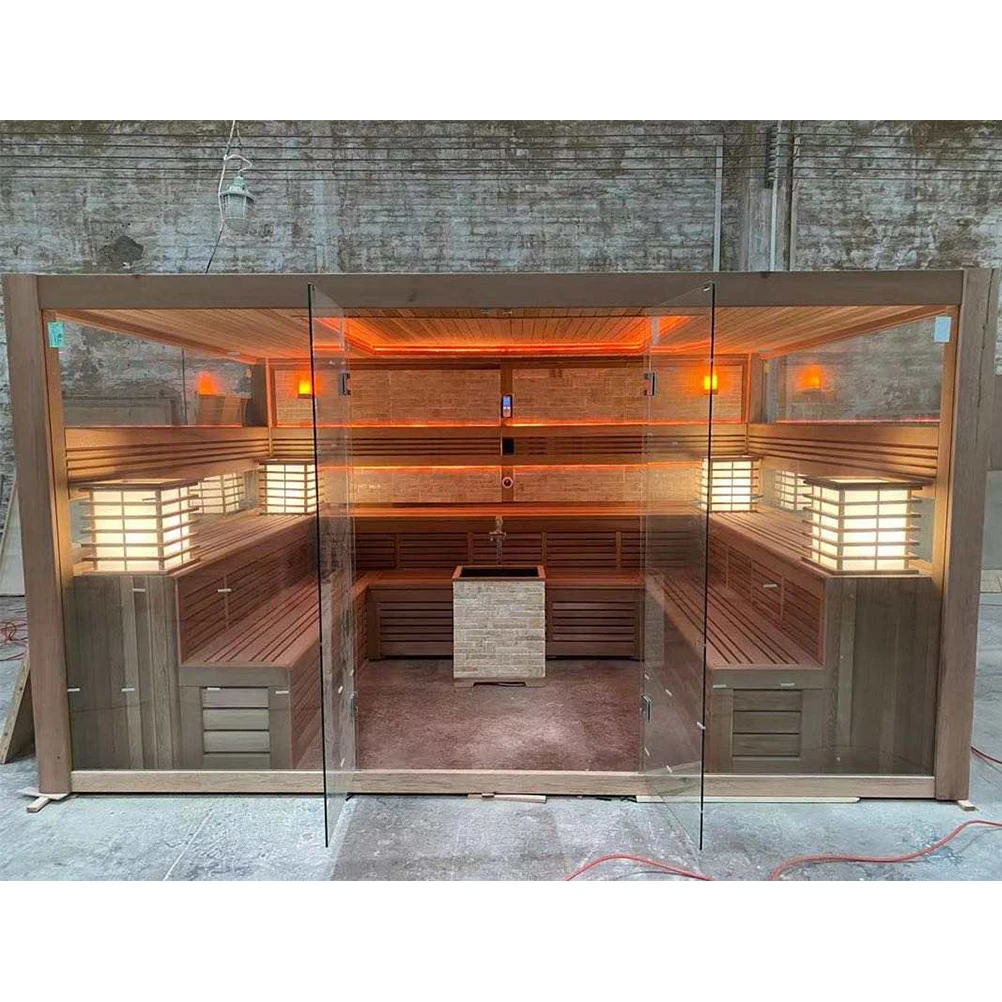 HANSE Manufactures Import Near and Far Infrared Saunas Indoor 6 Person Russian Home Inside Sauna Bath Price
