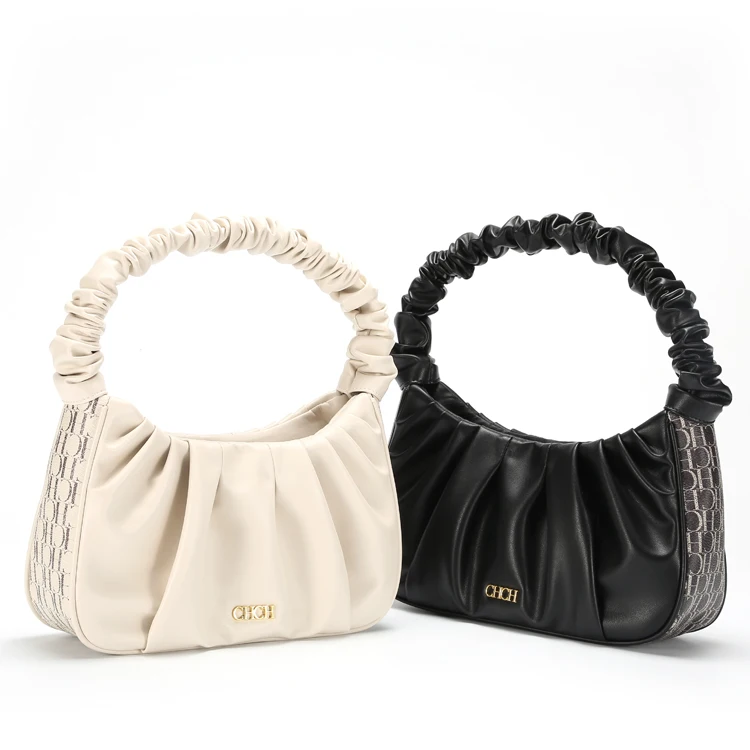 Manufacturer Wholesale Latest Design Elegance Sense Of Luxury Custom Logo Woman Trendy  Cloud Handbags