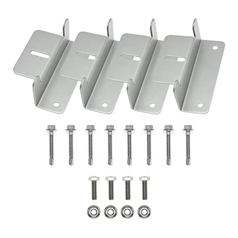 Solar Panel Mounting Bracket Aluminum Solar Panel Z Brackets Roof Solar Panel Bracket Kit for RV Boat Wall Caravans Yacht