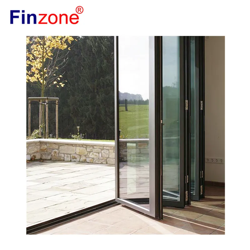 
aluminum glass door folding door bi-fold door 
