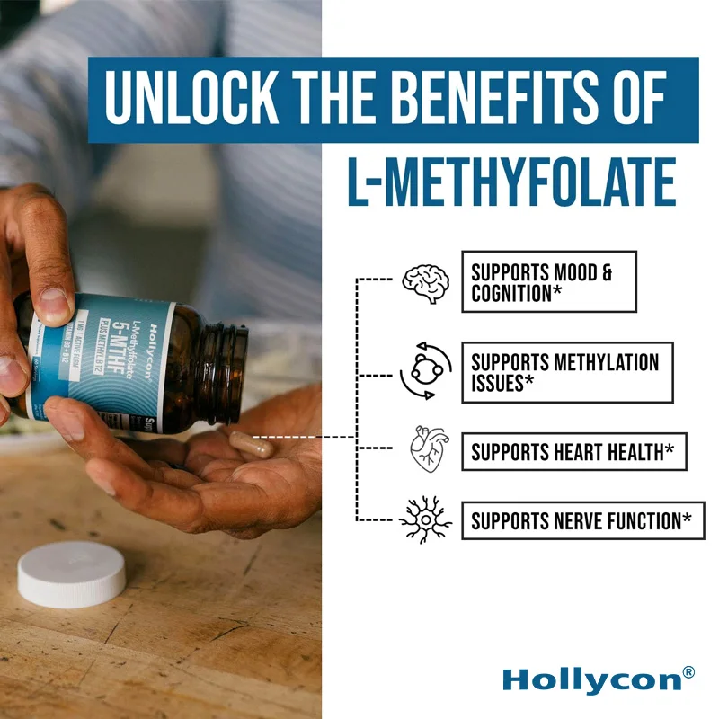 OEM Mood Cognition 4-Methyl B12 Methyl Methacrylate MMA Methylation Issues Supplement For Women L Methylfolate Capsules