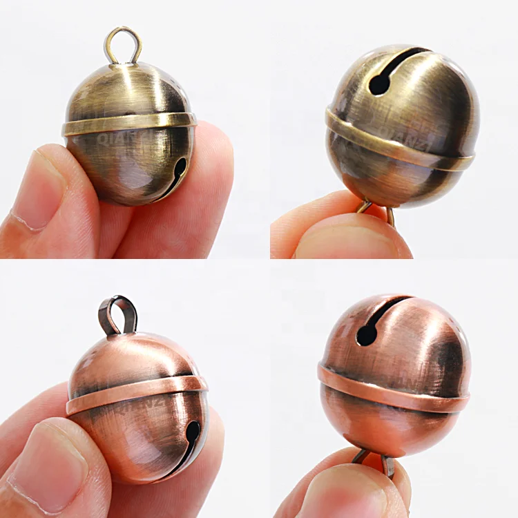 New Development Hanging Copper Plated Bell Creative Pet Collar Small Bell Pendant Sound Crisp Metallic Copper Bell