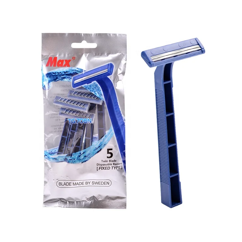 razor manufacturer disposable shaving razor for men double blade razor with plastic handle