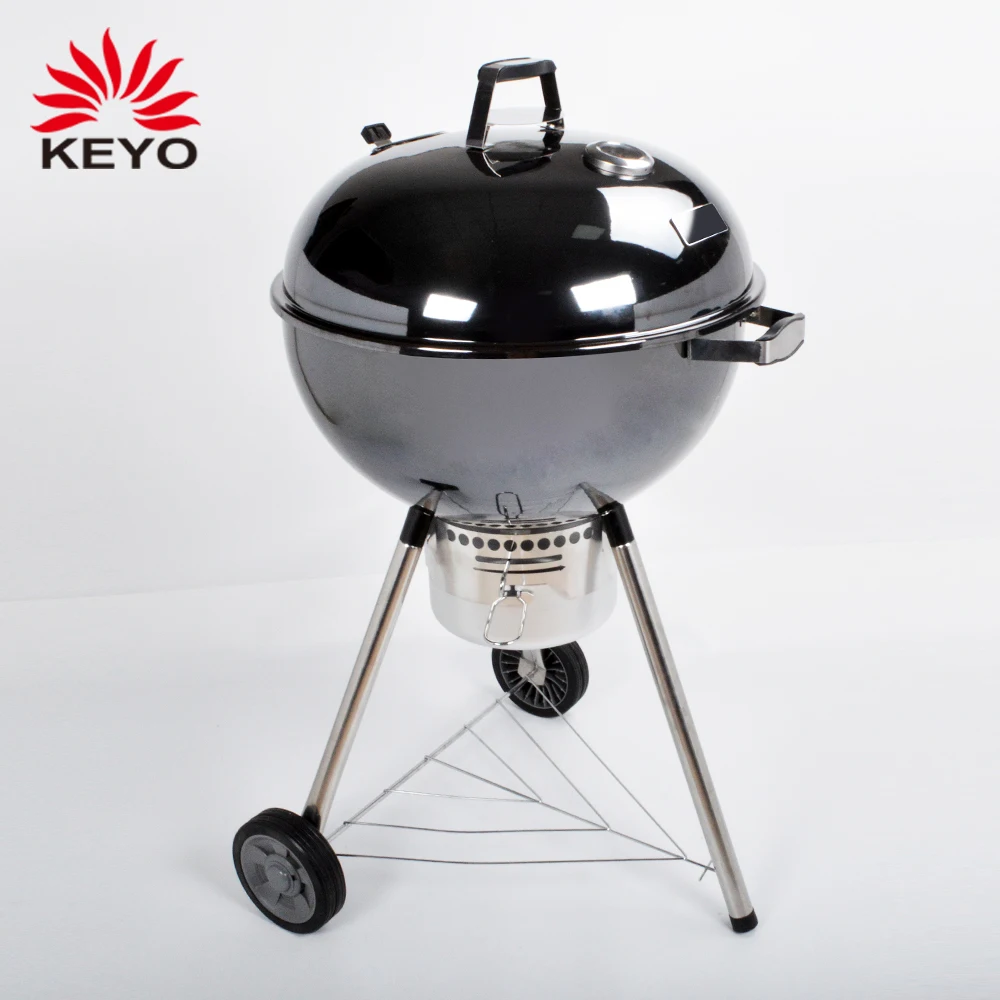 KEYO 22.5 Inch Barbeque bbqgrills Outdoor Barbecue Metal Steel Charcoal BBQ Kettle Grills