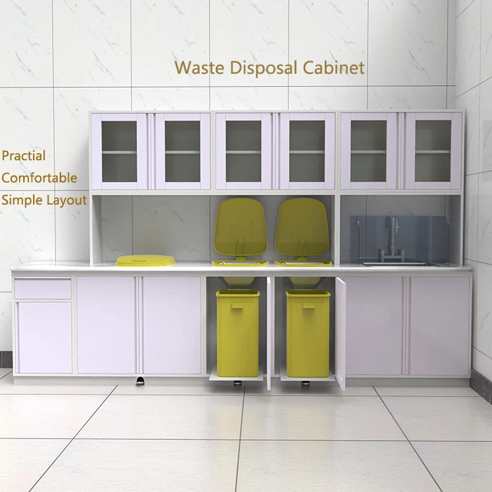 
Bench Hospital Waste Disposal Cabinet All Steel Disposal Cabinet, Healthcare Hospital Waste Disposal Cabinet Work Bench/ 