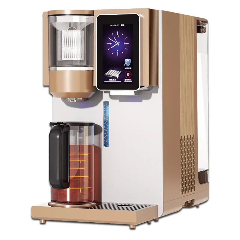 Home Use 200GPD Drinking hydrogen Rich Water Filter Purifier Countertop Multifunctional RO Water Dispenser With TDS UVC