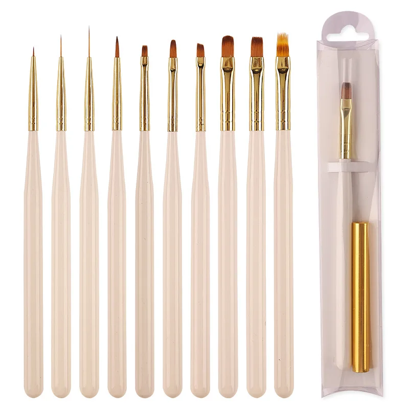New Rod Drawing Pen Single Design Manicure Tool Painting Drawing Pen Nail Liner Brush Painting Flower Pen Nail Art Brush