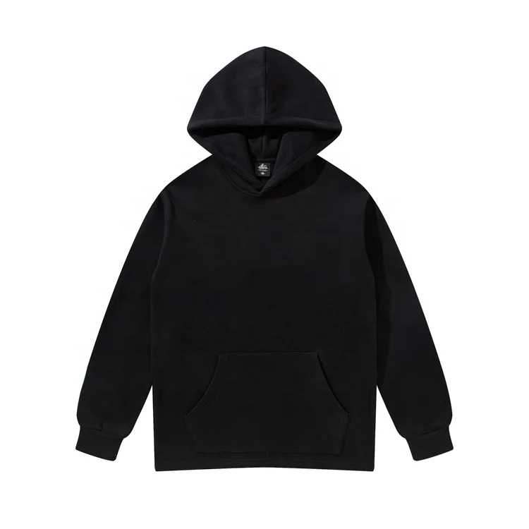 Luxury Blank Hoodie Custom Logo High Quality Plain Wholesale Hoodies Without Hem Ribbing