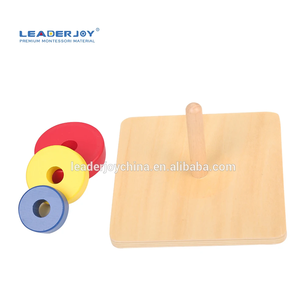 New Wooden House Beautiful Baby Toys Montessori Infant Toddler Toys Stacker