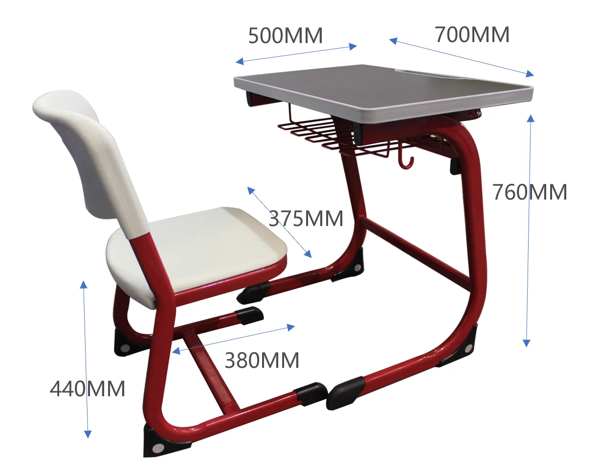 middle student school wooden desk plastic chair high quality school furniture