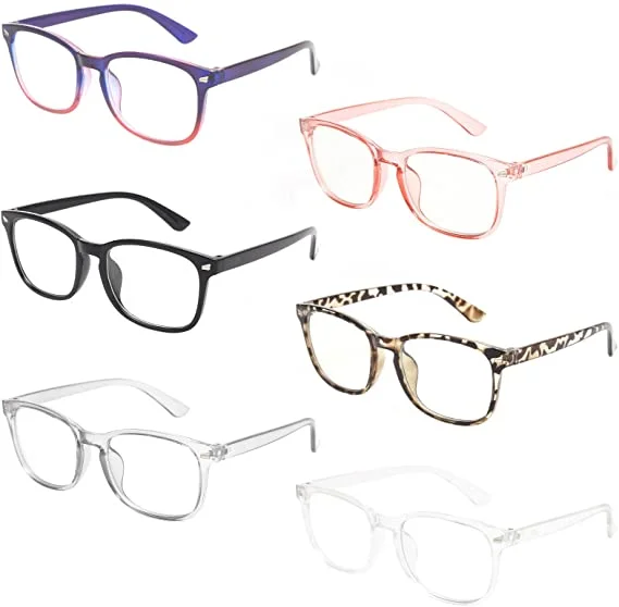 2023 Hot Selling Blocking Computer Light Reading Eyeglasses New Arrival Colorful Frame Anti Blue Glasses for Men