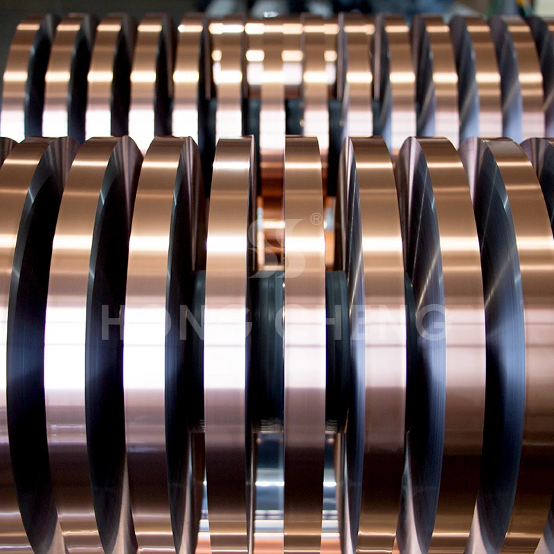 Copper color single side Aluminum foil Alu/PET  for duct